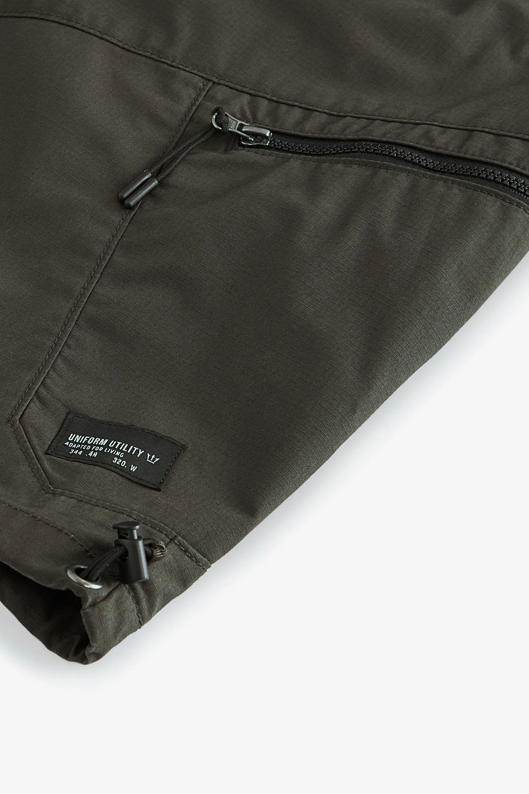 Cargo shorts with multiple pockets.