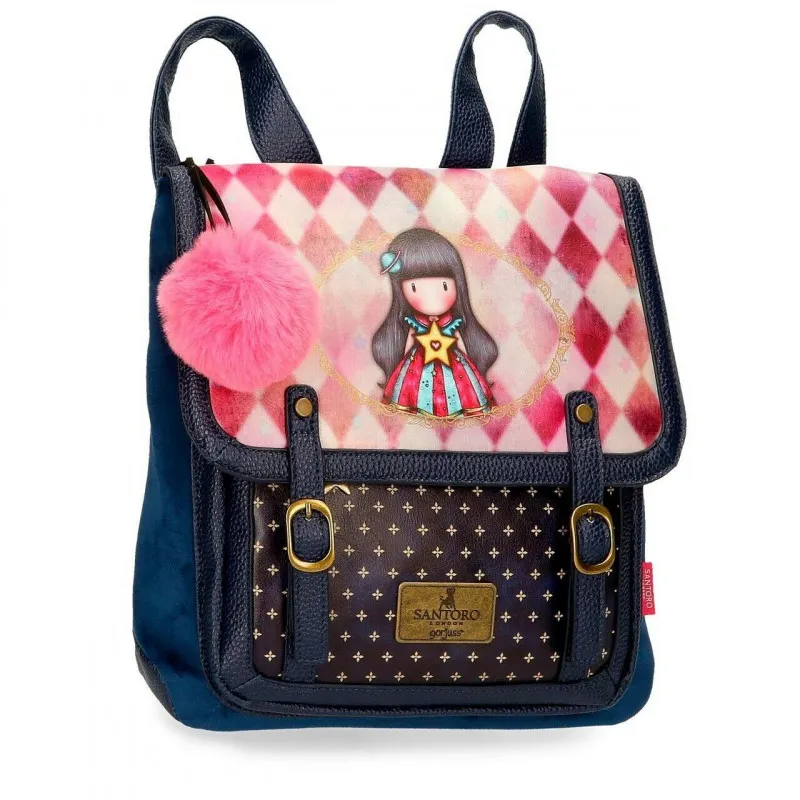 MOON BUTTONS GORJUSS SANTORO LONDON Original Shoulder Backpack with Rear Zip Pocket